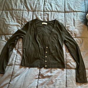 Black cardigan